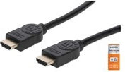 Manhattan Cable HDMI male - HDMI male 3m Μαύρο