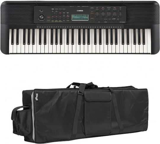 Yamaha Keybaord PSR-E283 cu 61 Taste Standard Touch cu Husă Negru Pachet rutier I