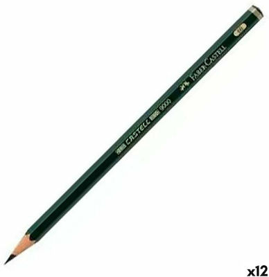 Faber-Castell 9000 Σετ 12 Μολύβια 6B