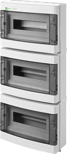 Eurolamp Wall mounted Waterproof 12-Elements Fuse Box W303xH642xD118mm