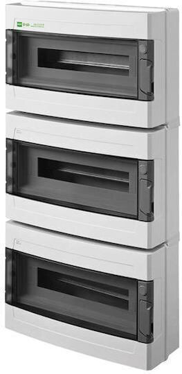 Eurolamp Wall mounted Waterproof 18-Elements Fuse Box W410xH786xD150mm