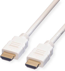 Roline 11.04.5588 HDMI male - HDMI male 5m Λευκό