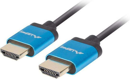 Lanberg HDMI 2.0 Premium High Speed 4K 60Hz HDR Cable HDMI Male - HDMI Male 0.5m Black