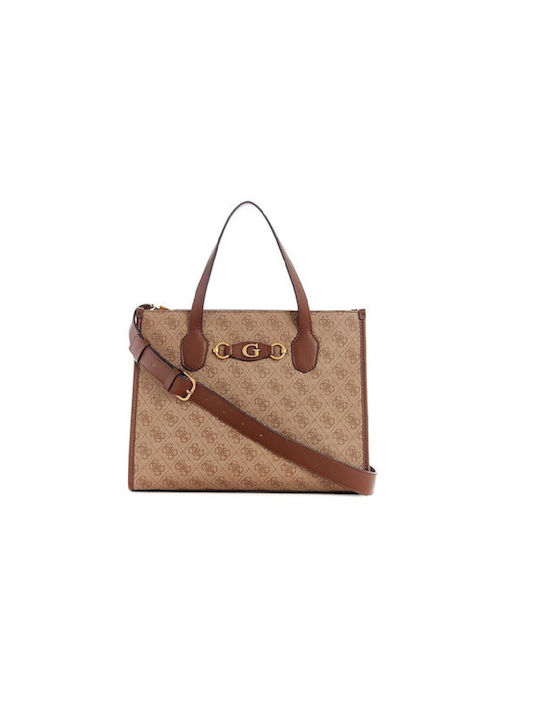 Guess Izzy Women's Bag Tote Hand Brown