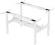 ErgoAction Action Desk Duo Pliabilă Stand de masă din Metal Alb 180x60x62.5cm