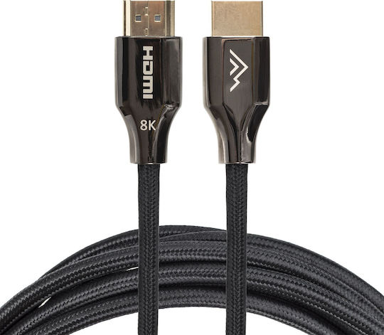 Montis HDMI 2.1 Ultra High Speed 48Gbps 4K 120Hz HDR VRR Cable HDMI male - HDMI male 1.5m Μαύρο