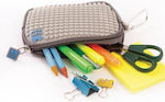 Pencil Case Barrel with 1 Compartment Gray