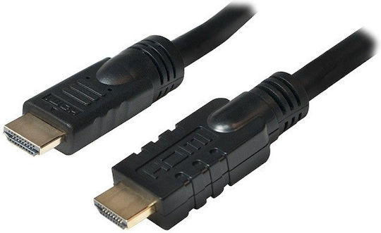 LogiLink Кабел HDMI мъжки - HDMI мъжки 30м Черен