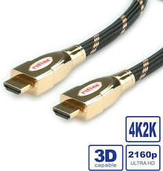 Roline Braided HDMI de sex masculin - HDMI de sex masculin 1m Auriu (11.04.5690)