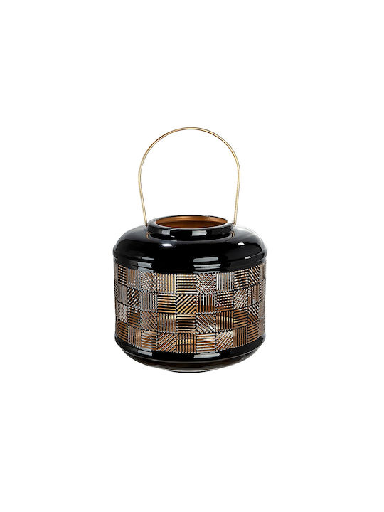 ArteLibre Tabletop Metallic Lantern Black