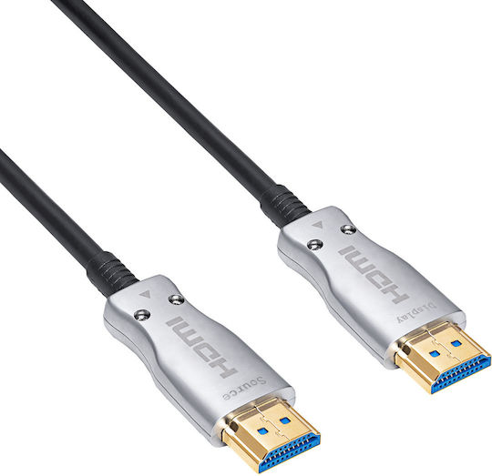 Akyga HDMI 2.1 Ultra High Speed 48Gbps 4K 120Hz HDR VRR Kabel HDMI-Stecker - HDMI-Stecker 10m Schwarz