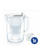 Brita Maxtra Κανάτα Σερβιρίσματος Πλαστική Grey με Φίλτρο 2400ml