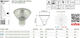 LED line Λάμπα LED 3W και Σχήμα MR16 Θερμό Λευκό 273lm