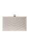 Damentasche Schultertasche Silber