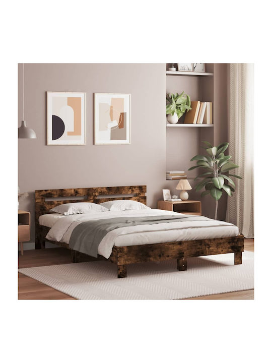 Bett Doppelbett Holz Smoky Oak mit Latten für M...
