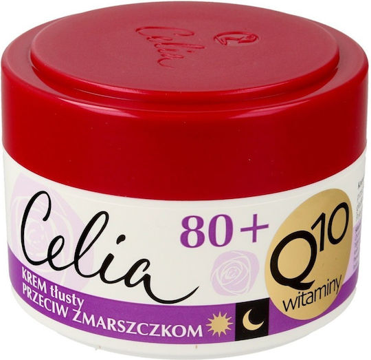 Celia Q10 Vitamins 80+ Face Moisturiser for Moisturizing and Anti-aging with Coenzyme Q10 and Vitamin E 50ml