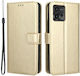 Wallet Leather Gold (Moto G72)