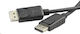 PremiumCord Cable DisplayPort male - 2m Μαύρο (KPORT1-02)