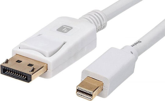 Techly Cable DisplayPort male - mini DisplayPort male 2m Λευκό (109771)