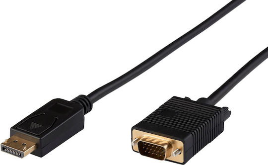 Microconnect Cable DisplayPort male - VGA male 3m Μαύρο (DP-VGA-MM-300)