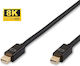 Microconnect Cablu mini DisplayPort de sex masculin - mini DisplayPort de sex masculin 1m Negru (MDPMDP1BV1.4)