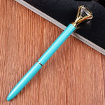 Office Pen Ballpoint with Blue Ink Light Blue Body 3pcs