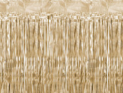 PartyDeco Partydekorationen für Party Vorhang in Gold Farbe 90cm