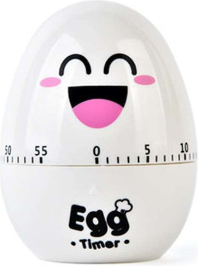Analog Kitchen Timer Countdown KOR-EGGTIMER-60 White OEM