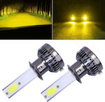 Car H1 Light Bulb LED 3000K Warm White 36W 2pcs