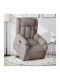 Relaxsessel Friseurwaschbecken mit Fußhocker Taupe 78x92x98cm