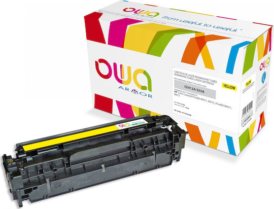 Armor Games Kompatibel Toner für Laserdrucker HP CE412A 2600 Seiten Gelb