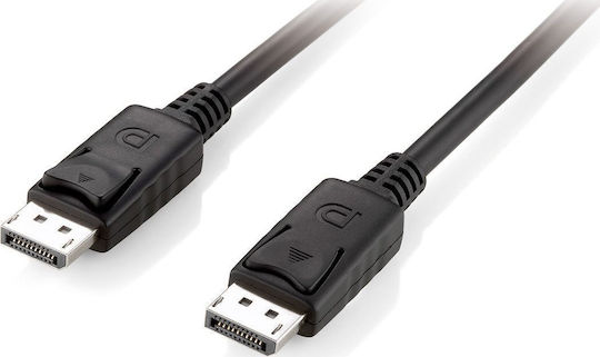 Equip Cable DisplayPort male - DisplayPort male 5m Μαύρο (119337)