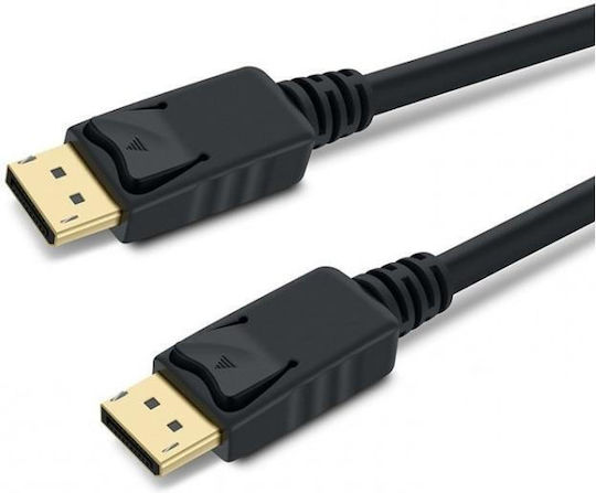 PremiumCord KPORT5-015 Кабел DisplayPort Мъжки - DisplayPort Мъжки 1.5м Черен