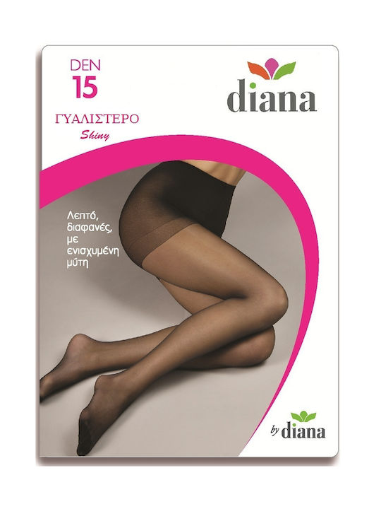 Diana Women's Pantyhose Sheer 15 Den Black