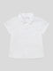 Kids Short-sleeved One-color White Shirt