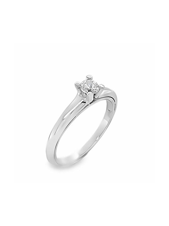 Xryseio Single Stone from White Gold 14K