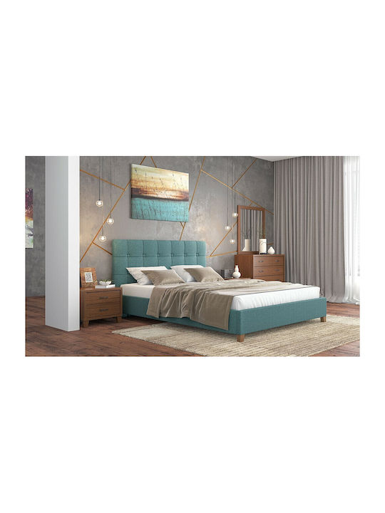 Bedroom Furniture Set Fabric 150x200cm 5 Pieces