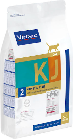 Virbac Kidney And Joint Support Cat Dry Food with Poultry / Pork / Rice / Potatoes 3kg