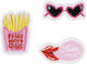 PartyDeco Kiss Me Petic de Haine 6.5x3cm. 3buc