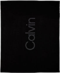 Calvin Klein Πετσέτα Θαλάσσης Βαμβακερή Μαύρη