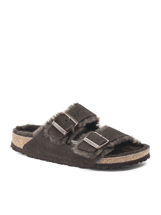 Birkenstock Arizona Leder Flache Sandalen für D...