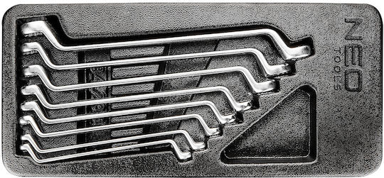 Neo Tools Σετ 8 Διπλά Κλειδιά Πολύγωνα Κυρτά