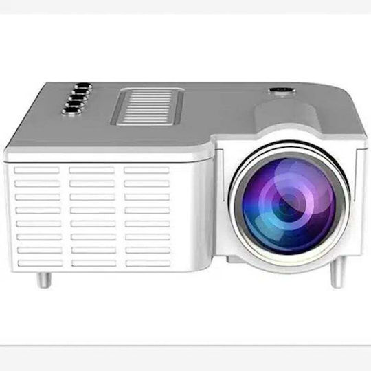 Arrango GET-ARRANGO-PJ704609 Mini 3D Projector 3LCD LED Lamp with Wi-Fi and Built-in Speakers White