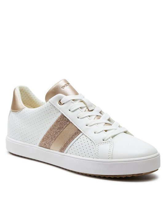 Geox D Blomiee Sneakers White / Lt Gold