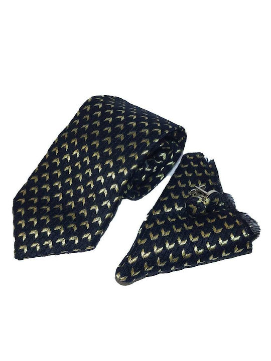 Golden Set de Cravată pentru Bărbați Monocromie