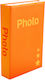 Album for 400 Photos Dimensions 10x15cm Orange 15x10cm