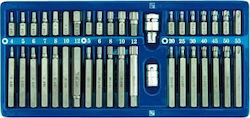 Silver Star Σετ 40 Μύτες Κατσαβιδιού Torx