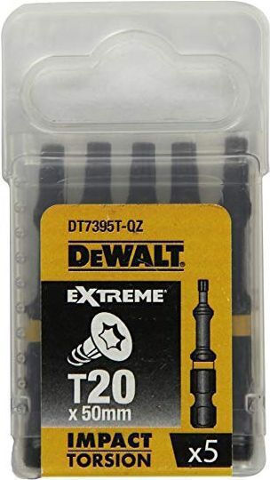 Dewalt Impact Set 5 Screwdriver Bits Torx