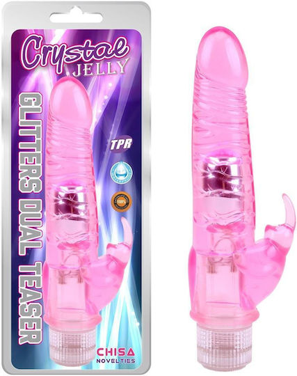 Chisa Novelties Vibrator Stimulator Ρεαλιστικός Δονητής 23cm Ροζ