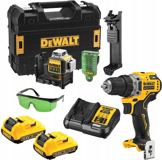 DEWALT DCK212D2T Set Burghiu 12V cu 2 baterii 2Ah
